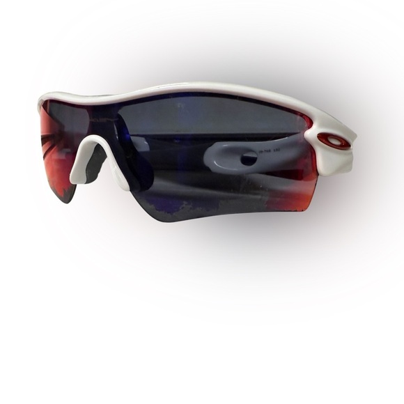 Oakley Radar Path Sunglasses – White/Red Iridium – Peeling Lenses - Picture 2 of 10